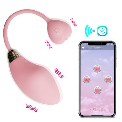 China 10 Speed ​​Vibration+APP Speed ​​USB Tooth Eggs Vibrator APP Control Blue Rechargeable Blue Vibrator Waterproof Sex Stimulator For Woman for sale