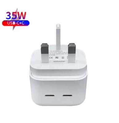 China Portable 35W Charger Travel Charger Dual C Fast Charging Power Adapter Portable Charger For Iphone for sale