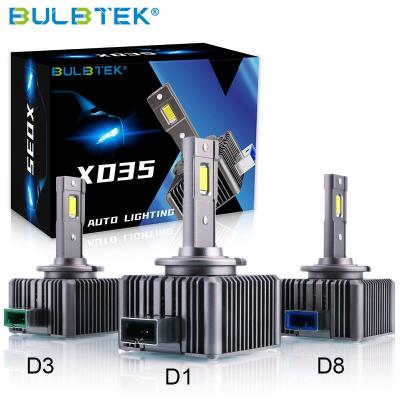 China BULBTEK Auto Led D1s Light Car Led Lighting System D8s Canbus Venta De Luces Para Autos D3s Headlight Bulb Auto Led TT for sale