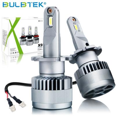 China BULBTEK X9 120w Projector Lens D2 D4 Car LED Light D2S D2C D2R D4S D4C D4R 6000K Auto LED Bulb Headlight 500 for sale