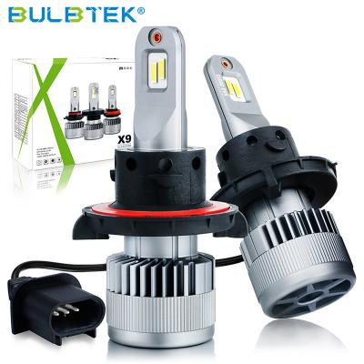 China BULBTEK X9 High Power 120W LED Headlight Bulbs 15000LM H1 H3 H4 H7 H13 Car LED Headlight 12V 24V LED Car Light 2206 for sale