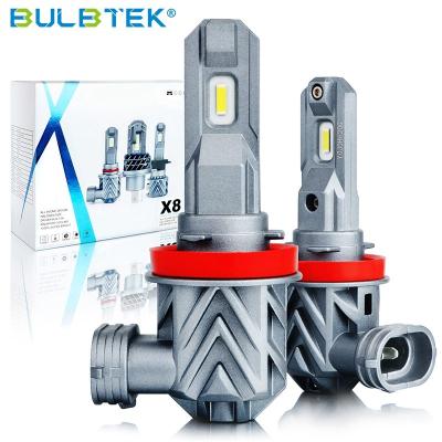 China BULBTEK X8 Led Headlight Bulb H4 Luz Auto H7 Car Socket Gaming Light Kit 6000K 6500K Lamp H11 Led Avalon for sale