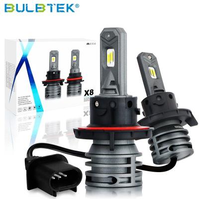 China BULBTEK X8 LED Headlight Replacement Car Headlight Bulb H11 H13 9005 9006 9012 Car LED Headlight Accessory Bulb EX3 EV for sale