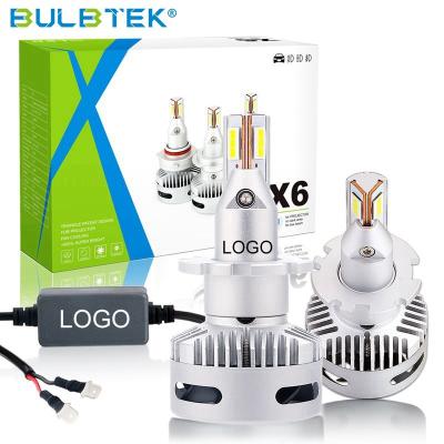 China Lumen 130W 20000 LED H7 H11 CSP CUNBUS 9005 Super Bright BULBTEK X6 9006 9012 D1 D2 D3 D4 LED Car Headlight Bulb TR600XL-3 for sale