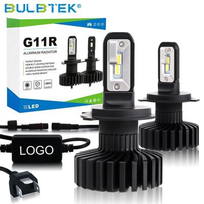 China BULBTEK G11R H4 LED Headlamp H7 10000LM Faros Lamp H3 H11 H13 LED Auto Headlight 60W LED Bulbs For Car TB007 for sale