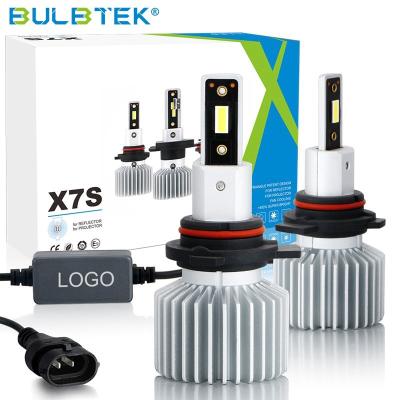 China BULBTEK X7S 9005 9006 9012 Dimmable LED Bulbs 6000K 6500K Car LED Headlight Kit Car 10000 LM Foco Headlight Auto Bulbs TTT for sale