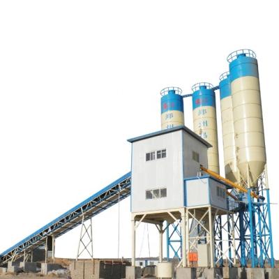 China Building industry system hzs180 full automatic concrete belt conveyor batching plant for sale