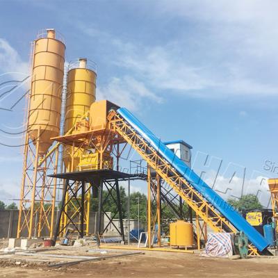 China High Quality Commercial Automatic Construction Material Stores HZS 90 Concrete Mixing Plant for sale