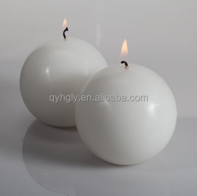 China Customized Scented Candle Shaped Paraffin Wax Art Ball Shaped Round Candle for sale