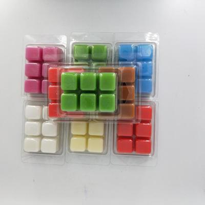 China Customized Colored Natural Scented Luxury Fragrance Soy Wax Melts Cube for sale