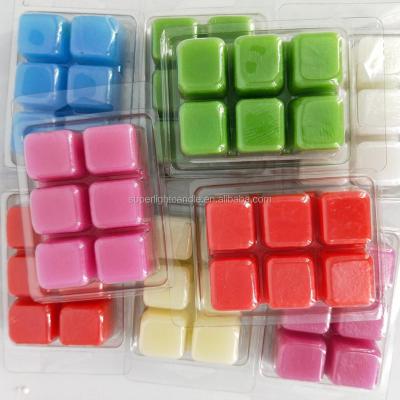 China 2.5oz scented scented wax cubes/melts/tarts, hand poured wax infused with essential oils for sale