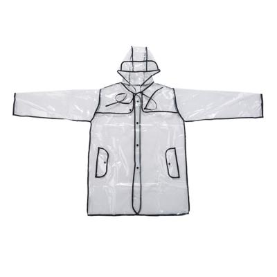 China Customized 2020 100% Customized EVA Waterproof Clear Waterproof Raincoat For Women for sale