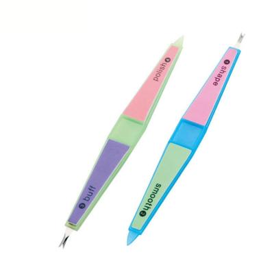 China Professional 4 Way EVA Sponge Customizable Girl Nail Folder Double Sided Nail Folder e for sale