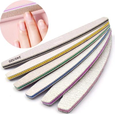 China Emery Board Nails Custom Manicure Printed Customized 80/100 Mini Korea Professional Nail File All Shapes Zebra for sale