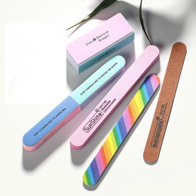 China Wholesale New Cute Design Printed Customized 100 180 Colorful Logo Nail File Custom Made Professional for sale