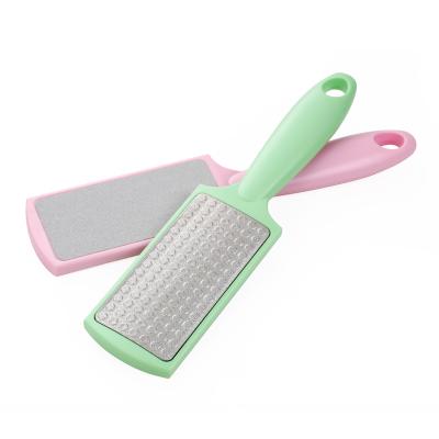 China Handle + Sandpaper Foot Rasp Folder Callus Remover Scrubber OEM and ODM High Quality Hard Plastic Completely for sale