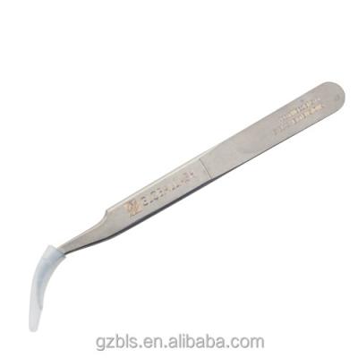 China Globallash Long Lasting Volume Curved Bent Titanium Eyelash Tweezers OEM Private Label Customization for sale