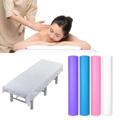 China Disposable Disposable Medical Crepe Exam Table Paper Bed Sheet Beauty Bed Sheet Paper Roll For Hospital for sale