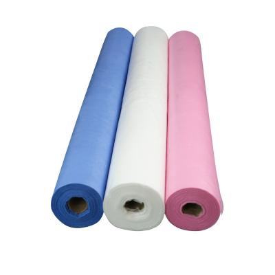 China Disposable Massage Table Paper Sheet Salon Spa Bed Cover Coated Exam Table Paper Rolls for sale