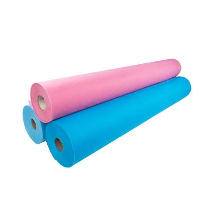 China Disposable Disposable White Couche Paper Exam Table Paper Bed Sheet Roll For Beauty Salon for sale