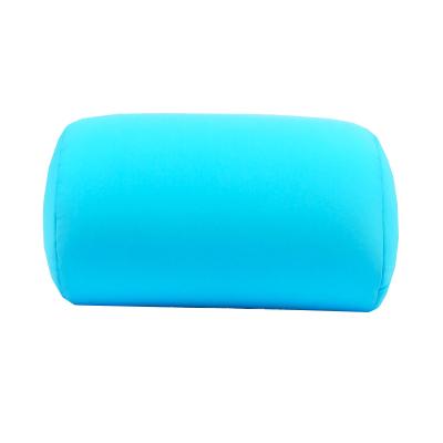 China Wholesale Massage Tube Shape Pillow Micro Beads Styrofoam Stuffed Travel Roll Pillow With Adjustable Buckles for sale