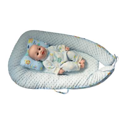 China Anti-Apnea Baby Crib Baby Nest For Crib Newborn Sleep Portable Hutchets With Knotted Braided Bumper for sale