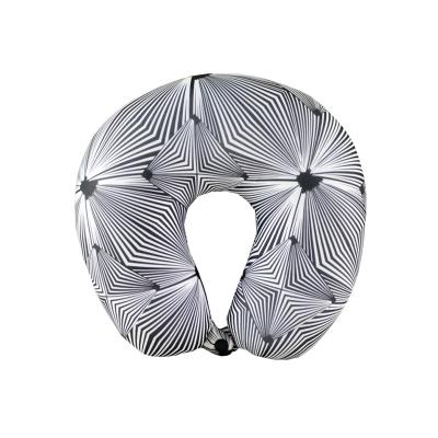 China High Quality Adjustable Neck Rest Travel Rest Print Neck Pillow Memory Foam Massage Support U Shaped Neck Pillow for sale