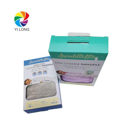 China Recyclable Baby Sleepwear Cover Packaging Box Color Shoes And Recyclable Clothing Packaging Varnishing Accept Window Display for sale