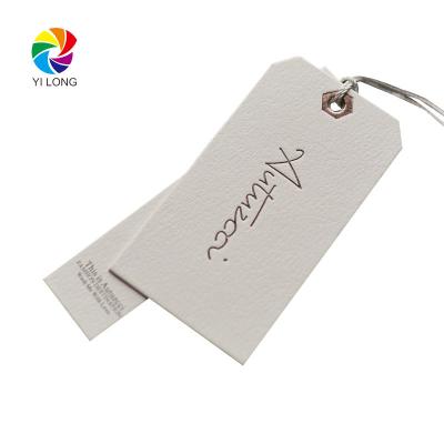 China Sustainable New Fashion Design Custom Size Luggage Tag Clothes Bags Label Paper Hang Tag for sale