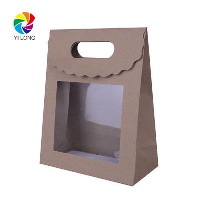 China Low Price Recyclable Clear Kraft Paper Window Gift Bag Paper Wholesale for sale