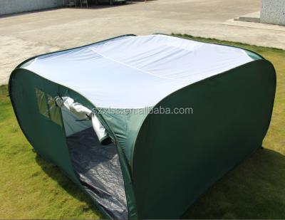 China Straight Bracing Type New Steel Pop Up Disaster Relief Tent Refugee Tent en venta