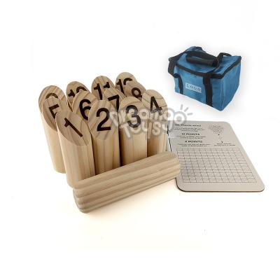 China Wood For Sale Portable Wooden Scatter Numbered Block Throwing Sticks Hit Point Wooden Lawn Tossing Game for sale