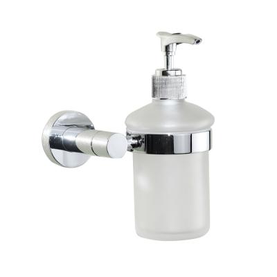 China Modern Bathroom Wall Mountable Hand Wash Alloy Contemporary Soap Dispenser Holder for sale