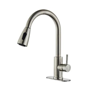 China Sense Faucets 304 Stainless Steel Pull Out Kitchen Faucet for sale