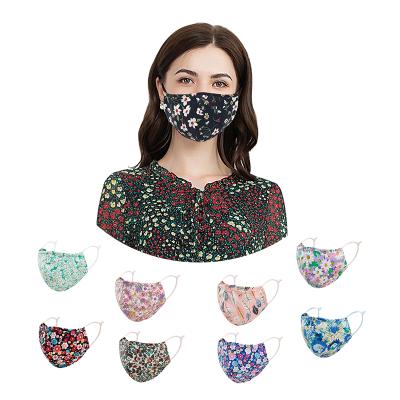 China St Patrick's Day Flower Print Stylish Polyester Breathable Face Maskes Leaf Material For St Patrick's Day for sale