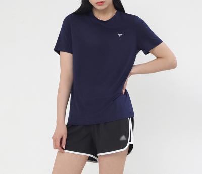 China High Quality QUICK DRY Custom Made Short Sleeve T-shirt O Neck Logo Quantity Polyester Casual T-Shirt For Women for sale