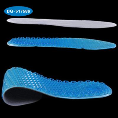 China Hot Saling 1 Layer Silicon Silicone Comfort Silicone Insole Unisex Orthotic Insoles for sale