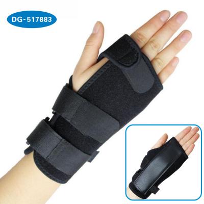 China Adjustable Adjust Wrist Support Brace Carpal Tunnel Stretch Sprain Brace Steel Splint Wrap for sale