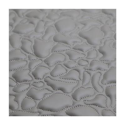 China Anti-rust Embroidery Stitched PVC Artificial Synthetic Leather With Sponge For Car Seat Material for sale