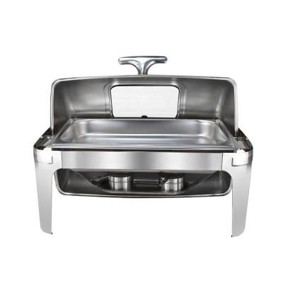 China Video Household Chafing Dishes Shake Food Warmer Stainless Steel Hotel Supplies Shake Stove For Restaurant for sale