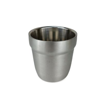 China Classic Disposable Stainless Steel Cup With Double Wall Wine Cup Beer Cup Metal Juice Cup For Home Canteen for sale