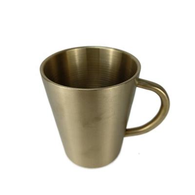 China Disposable Eco-friendly Stainless Steel Wine Cup With Water Cup Food Grade Titanium Metal Mug For Kaihui Bar for sale