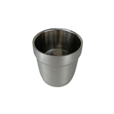 China High quality and new-designed disposable stainless steel wine cup with double wall for hotel bar in daily use for sale