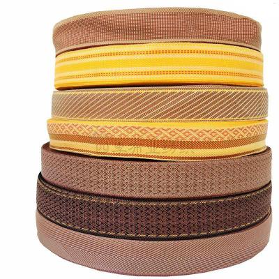 China Eco-Friendly Sustainable Jute Herringbone Ribbon And Cotton Ribbon for sale