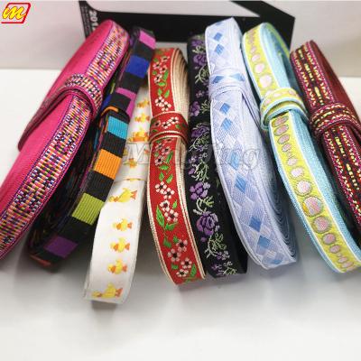 China High Tenacity 20 Years Factory Custom All Logo Pattern Embroidery Ribbon, Jacquard Webbing Tape for sale