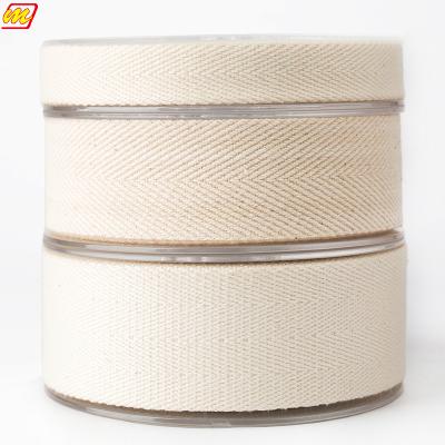 China Recycled Material Recycled Custom Cotton 20 Size RPET Kingsley Double Backing Manufacturer Plain Weave Belt 001 for sale