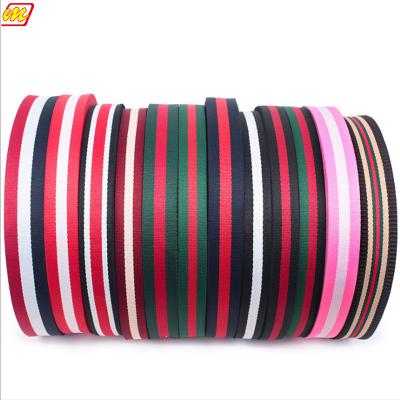 China Custom fashional black and white stripes ribbon viable for sale