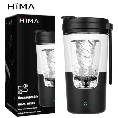 China Gym Protein Shaker Bottle Rechargeable Electric Cup Viable Custom Logo Mixer USB Automatic Self Stirring Protein Shaker Bottle for sale