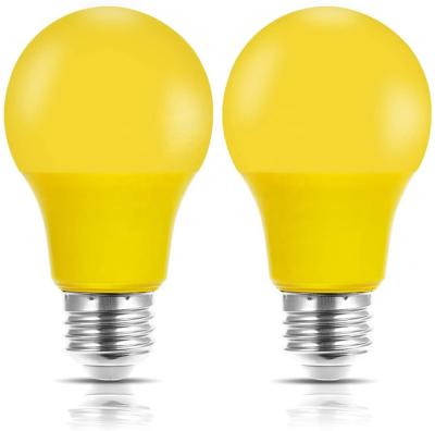 China Parts Plug In Bugle Light Yellow Orange Repellent LED A60 9W E27 530-590nm Led Bulb , CFL-UV for sale