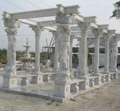 China Classic Cheap Outdoor Decorative Gazebos With Roman Pillar for sale